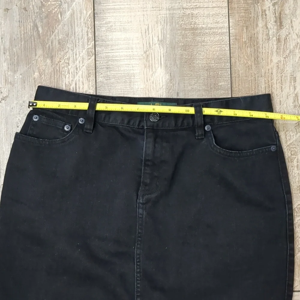 Ralph Lauren Jeans Co. Midi pencil black skirt - Picture 4 of 6